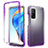 Silicone Transparent Frame Case Cover 360 Degrees ZJ3 for Xiaomi Mi 10T Pro 5G Purple