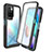 Silicone Transparent Frame Case Cover 360 Degrees ZJ3 for Xiaomi Redmi 10 4G Black