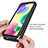 Silicone Transparent Frame Case Cover 360 Degrees ZJ3 for Xiaomi Redmi 10A 4G