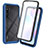 Silicone Transparent Frame Case Cover 360 Degrees ZJ3 for Xiaomi Redmi 9AT