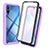 Silicone Transparent Frame Case Cover 360 Degrees ZJ3 for Xiaomi Redmi 9AT