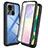 Silicone Transparent Frame Case Cover 360 Degrees ZJ3 for Xiaomi Redmi 9C