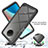 Silicone Transparent Frame Case Cover 360 Degrees ZJ3 for Xiaomi Redmi Note 9 5G