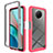 Silicone Transparent Frame Case Cover 360 Degrees ZJ3 for Xiaomi Redmi Note 9 5G