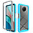 Silicone Transparent Frame Case Cover 360 Degrees ZJ3 for Xiaomi Redmi Note 9T 5G