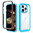 Silicone Transparent Frame Case Cover 360 Degrees ZJ4 for Apple iPhone 16 Pro