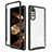 Silicone Transparent Frame Case Cover 360 Degrees ZJ4 for LG Velvet 4G