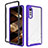 Silicone Transparent Frame Case Cover 360 Degrees ZJ4 for LG Velvet 5G