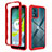 Silicone Transparent Frame Case Cover 360 Degrees ZJ4 for Motorola Moto E13