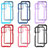 Silicone Transparent Frame Case Cover 360 Degrees ZJ4 for Motorola Moto G13