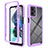 Silicone Transparent Frame Case Cover 360 Degrees ZJ4 for Motorola Moto G13