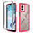 Silicone Transparent Frame Case Cover 360 Degrees ZJ4 for Motorola Moto G53y 5G