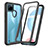 Silicone Transparent Frame Case Cover 360 Degrees ZJ4 for Realme C21Y