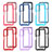 Silicone Transparent Frame Case Cover 360 Degrees ZJ4 for Samsung Galaxy A02s