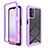 Silicone Transparent Frame Case Cover 360 Degrees ZJ4 for Samsung Galaxy A13 4G