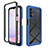 Silicone Transparent Frame Case Cover 360 Degrees ZJ4 for Samsung Galaxy A13 4G Blue