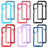 Silicone Transparent Frame Case Cover 360 Degrees ZJ4 for Samsung Galaxy A22 4G