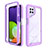 Silicone Transparent Frame Case Cover 360 Degrees ZJ4 for Samsung Galaxy A22 4G