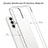 Silicone Transparent Frame Case Cover 360 Degrees ZJ4 for Samsung Galaxy A32 4G