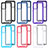 Silicone Transparent Frame Case Cover 360 Degrees ZJ4 for Samsung Galaxy A72 4G