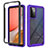 Silicone Transparent Frame Case Cover 360 Degrees ZJ4 for Samsung Galaxy A72 5G