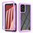 Silicone Transparent Frame Case Cover 360 Degrees ZJ4 for Samsung Galaxy A73 5G