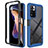 Silicone Transparent Frame Case Cover 360 Degrees ZJ4 for Xiaomi Mi 11i 5G (2022) Blue