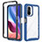 Silicone Transparent Frame Case Cover 360 Degrees ZJ4 for Xiaomi Mi 11i 5G Blue