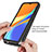 Silicone Transparent Frame Case Cover 360 Degrees ZJ4 for Xiaomi POCO C31