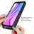 Silicone Transparent Frame Case Cover 360 Degrees ZJ4 for Xiaomi Poco M2