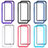 Silicone Transparent Frame Case Cover 360 Degrees ZJ4 for Xiaomi Poco M2