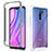 Silicone Transparent Frame Case Cover 360 Degrees ZJ4 for Xiaomi Poco M2