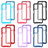 Silicone Transparent Frame Case Cover 360 Degrees ZJ4 for Xiaomi Poco M5S