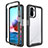 Silicone Transparent Frame Case Cover 360 Degrees ZJ4 for Xiaomi Poco M5S