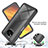 Silicone Transparent Frame Case Cover 360 Degrees ZJ4 for Xiaomi Poco X3 NFC