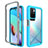 Silicone Transparent Frame Case Cover 360 Degrees ZJ4 for Xiaomi Redmi 10 (2022) Sky Blue