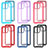 Silicone Transparent Frame Case Cover 360 Degrees ZJ4 for Xiaomi Redmi 10 Power