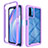 Silicone Transparent Frame Case Cover 360 Degrees ZJ4 for Xiaomi Redmi 9 Power