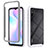 Silicone Transparent Frame Case Cover 360 Degrees ZJ4 for Xiaomi Redmi 9i