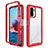 Silicone Transparent Frame Case Cover 360 Degrees ZJ4 for Xiaomi Redmi Note 10 4G