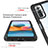Silicone Transparent Frame Case Cover 360 Degrees ZJ4 for Xiaomi Redmi Note 10 Pro 4G