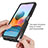 Silicone Transparent Frame Case Cover 360 Degrees ZJ4 for Xiaomi Redmi Note 10 Pro 4G