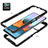 Silicone Transparent Frame Case Cover 360 Degrees ZJ4 for Xiaomi Redmi Note 10 Pro Max