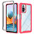 Silicone Transparent Frame Case Cover 360 Degrees ZJ4 for Xiaomi Redmi Note 10 Pro Max