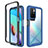Silicone Transparent Frame Case Cover 360 Degrees ZJ4 for Xiaomi Redmi Note 11 4G (2021) Blue