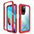 Silicone Transparent Frame Case Cover 360 Degrees ZJ4 for Xiaomi Redmi Note 11 4G (2021) Red