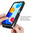 Silicone Transparent Frame Case Cover 360 Degrees ZJ4 for Xiaomi Redmi Note 11 4G (2022)