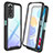 Silicone Transparent Frame Case Cover 360 Degrees ZJ4 for Xiaomi Redmi Note 11 4G (2022)