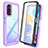 Silicone Transparent Frame Case Cover 360 Degrees ZJ4 for Xiaomi Redmi Note 11 4G (2022)