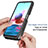 Silicone Transparent Frame Case Cover 360 Degrees ZJ4 for Xiaomi Redmi Note 11 SE India 4G